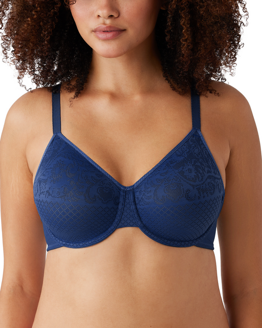 Wacoal Visual Effects Minimizer Underwire Bra (More colors available) - 857210 - Bellwether Blue