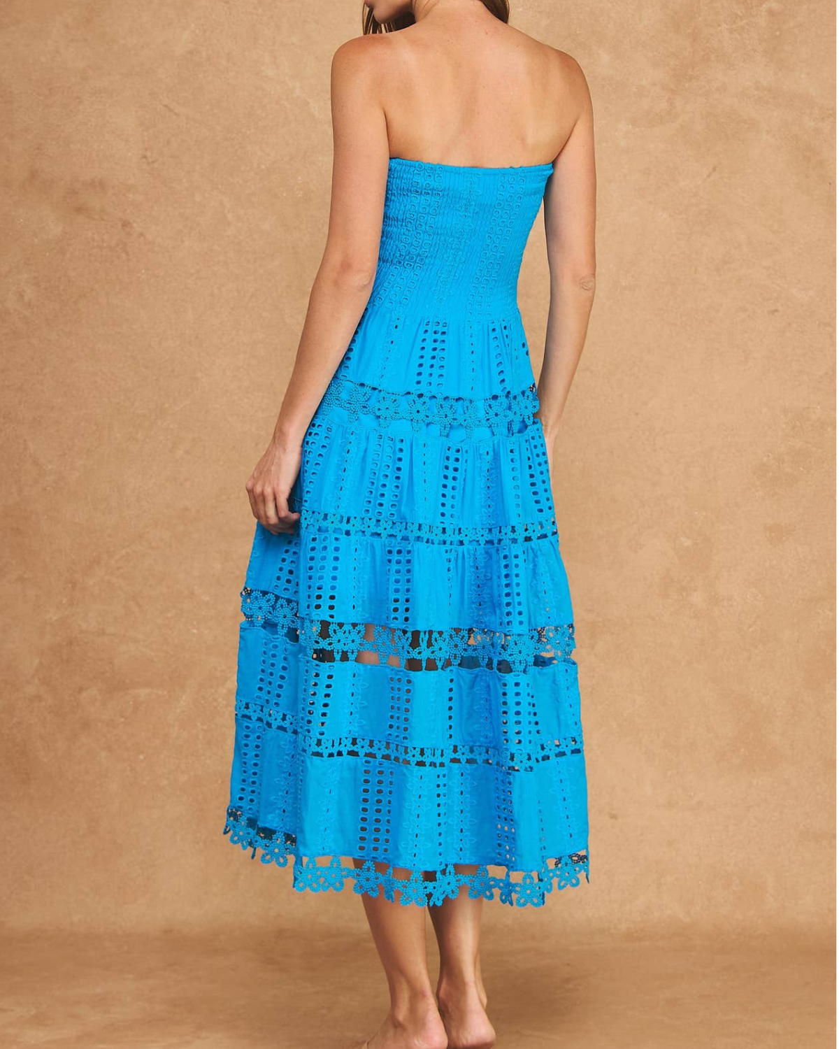 Strut & Bolt Eyelet Midi Dress (More Colors Available) - D-2192-H