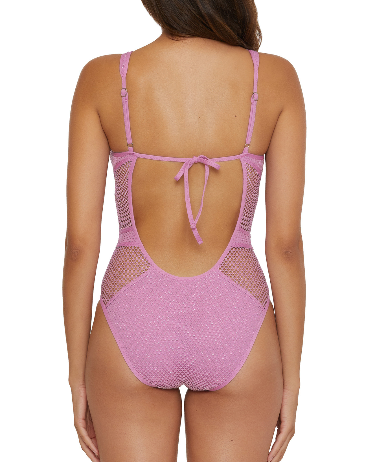 2024 Becca by Rebecca Virtue Network Show Tell Plunge One Piece Swimsuit 721047