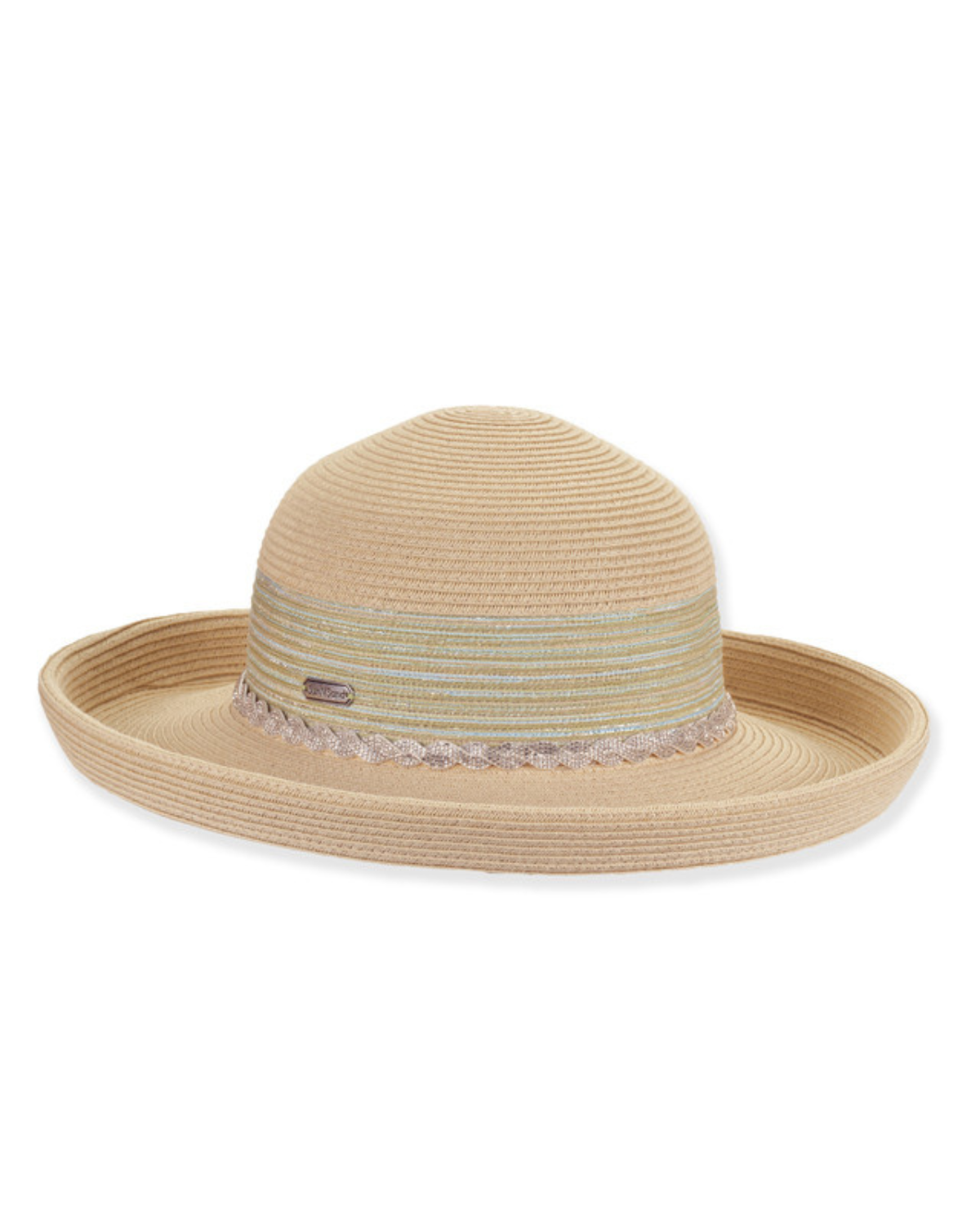 Sun N Sand Metallic Lurex Up Brim Hat - HH3449