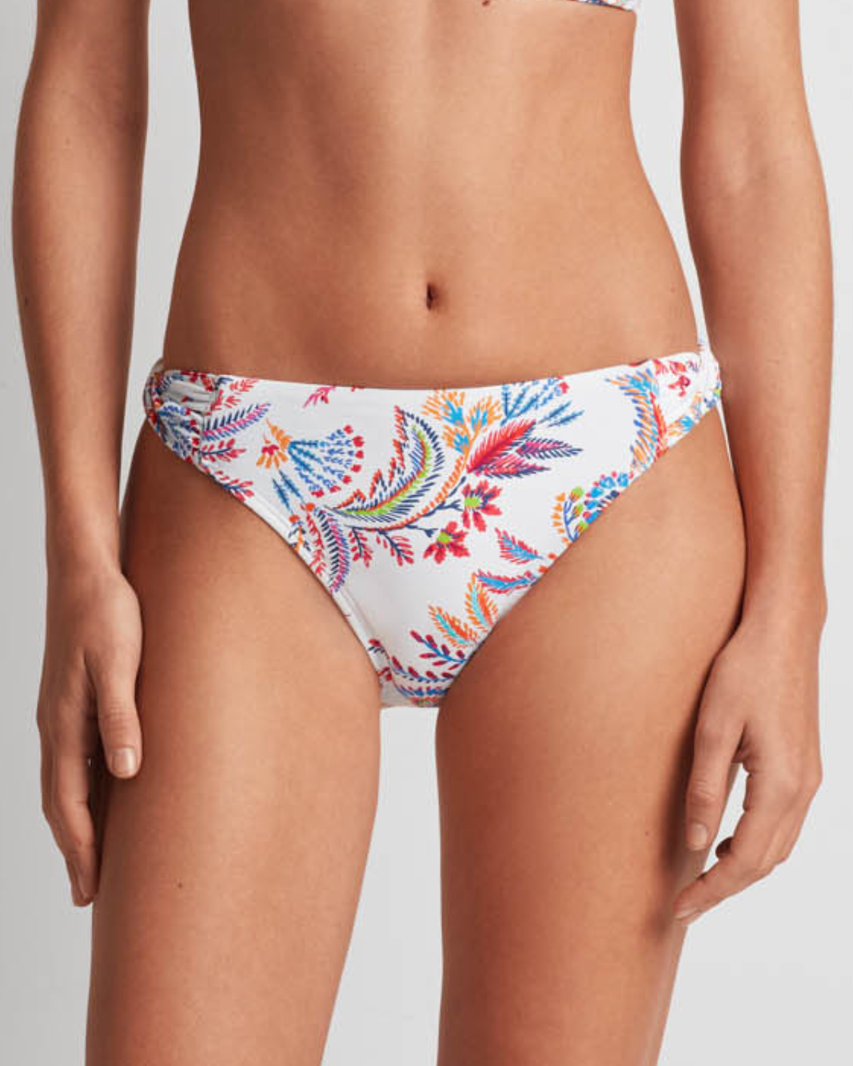 2025 Lauren Ralph Lauren Fleurette Floral Twist Side Tab Hipster Bikini Bottom - 20530253