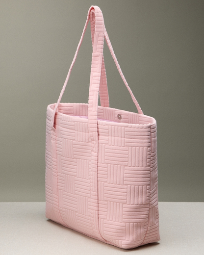 Frem Quilted Tote Bag with Woven Texture (More colors available) - M-5Ag78035