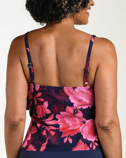 Maxine of Hollywood Romantic Getaway Two Tiered Tankini Top - Mm6mj58