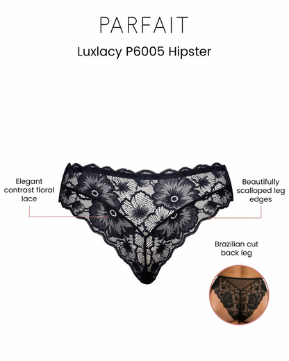 Parfait Luxlacy Lace and Mesh Hipster Panty - P6005