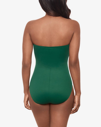 2025 Miraclesuit Rock Solid Madrid Bandeau One Piece Swimsuit - 6516657