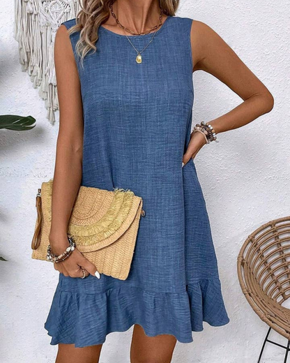 NINEXIS Sleeveless Casual Tank Dress - CWDSD7142