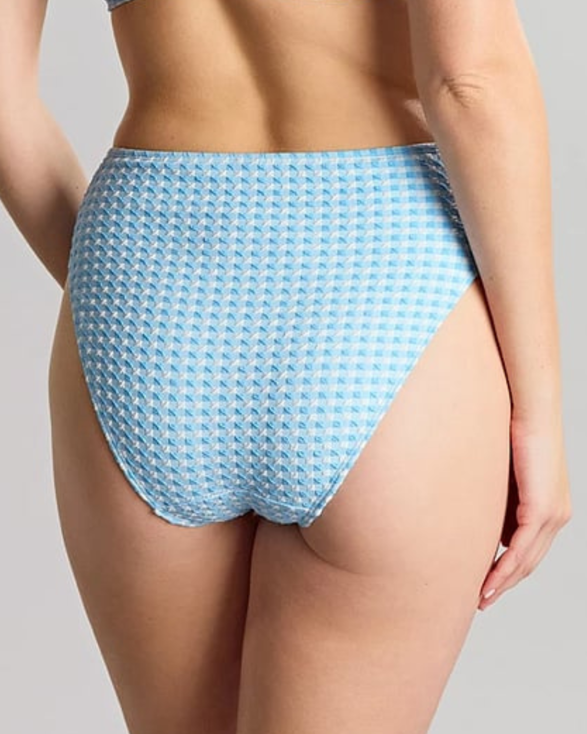 Panache Swimwear Gingham Midi Gathered Brief Bottom (More Colors Available) - SW1729