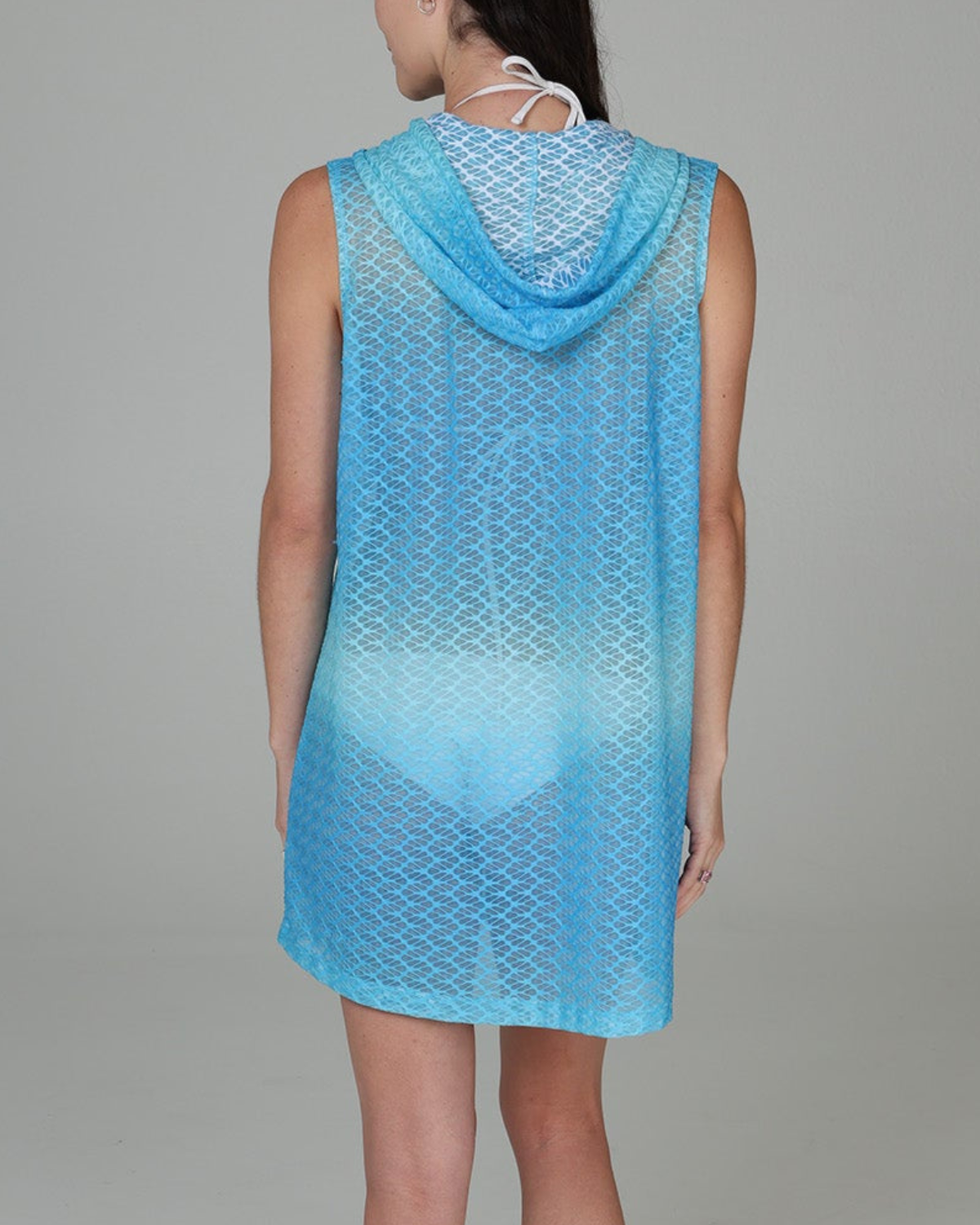 J Valdi Escala Sleeveless Button Down Hoodie - J18566W