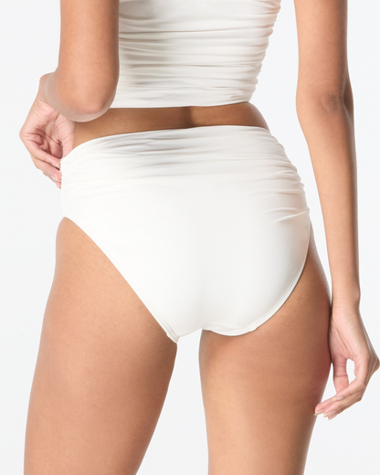 2025 Carmen Marc Valvo Solids Shirred Waist Bottom (More Colors Available) - C10223