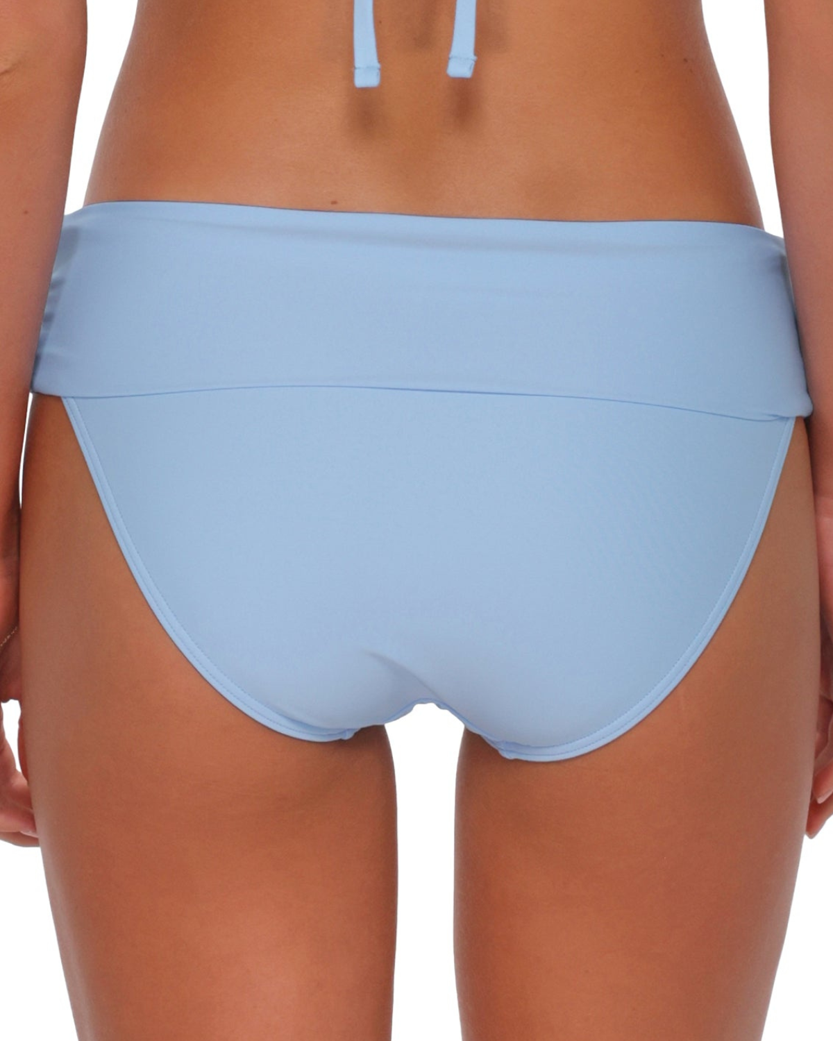 Sunsets Solids Blue Whisper Hannah High Waist Bottom - 33B