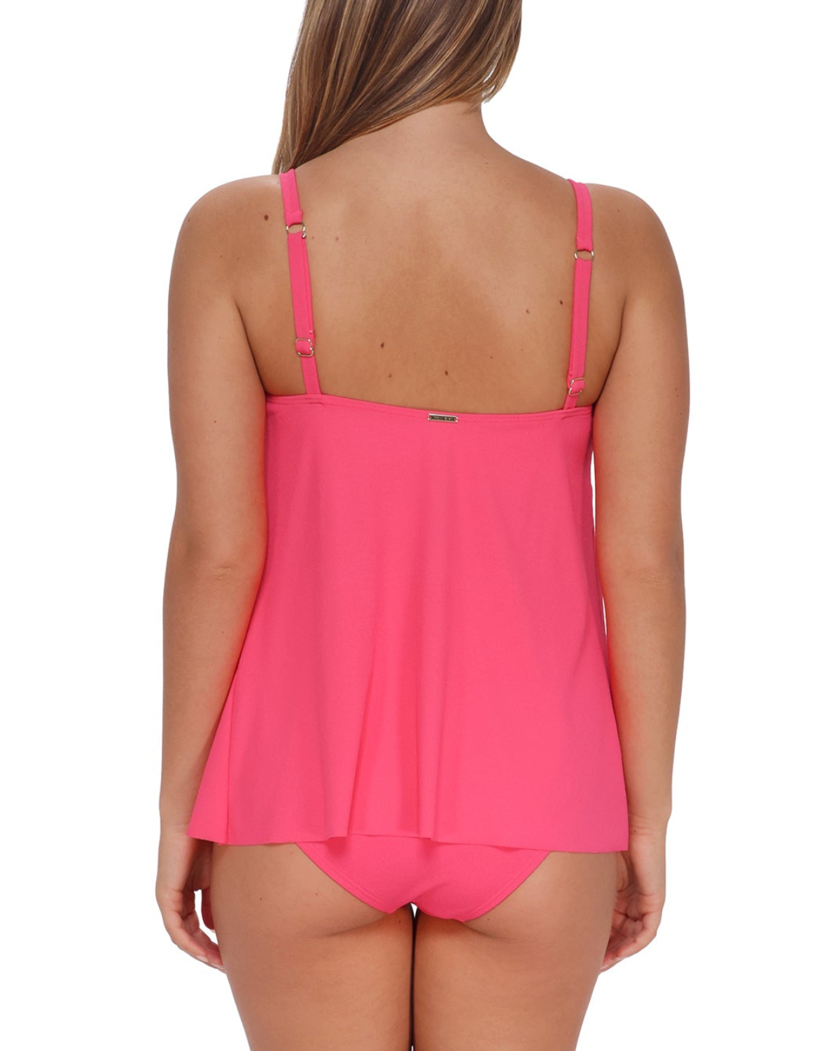 Sunsets Posy Pink Crepe Elena D+ Wire Free Tankini Top - 763
