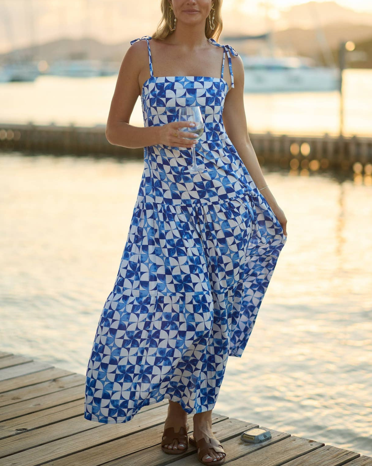 Kenny Flowers Greece Maxi Dress - RDS-GRG