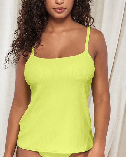 2025 Sunsets Pacifica Coralie Tankini Underwire D+ Tankini Top - 723 - Bright Pear