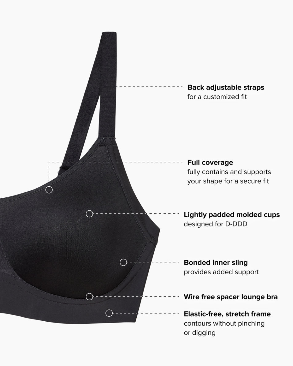 Wacoal Easy Like Sunday™ Wire Free T-Shirt Bra - 856557 - Black