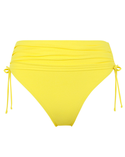 Sunsets Solids Pineapple Crepe Darci High Waist Bottom - 282B