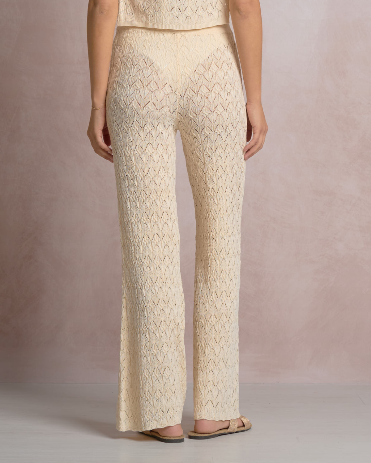 Elan Crochet Chevron Knit Pants - PCC2389