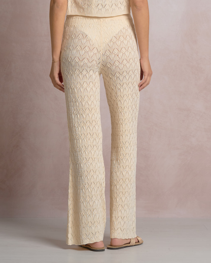 Elan Crochet Chevron Knit Pants - PCC2389