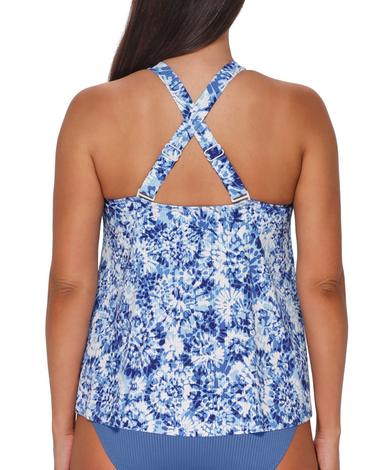 Sunsets Escape Island Ink Rib Sadie Tankini Top - 964T