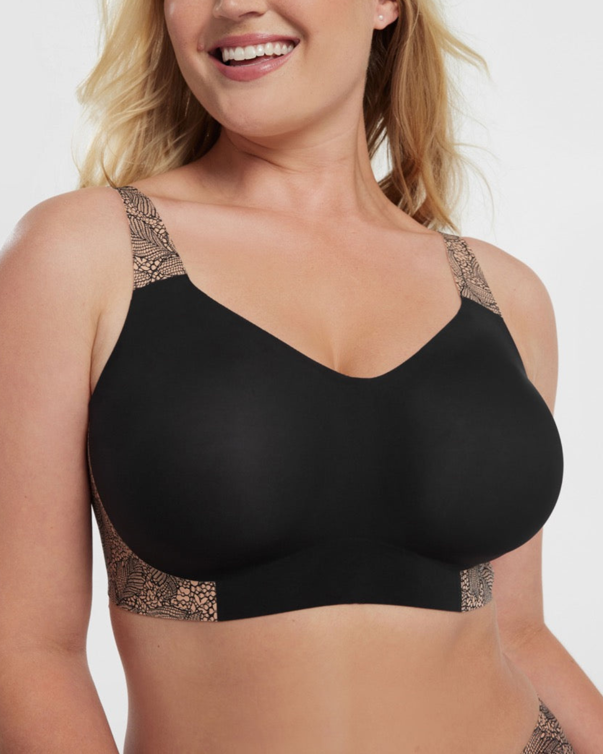 Evelyn & Bobbie Wire Free Beyond Bra in Himalayan Salt