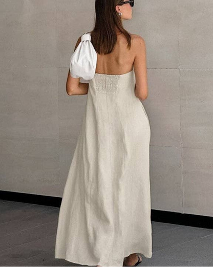 Sheer Trend Strapless Maxi Dress - 615511