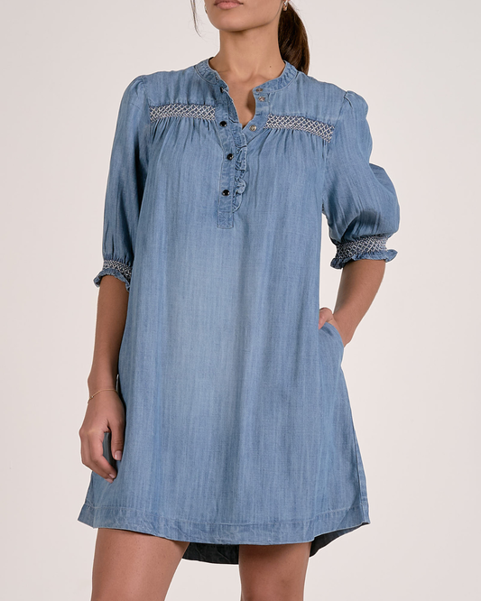 Elan Denim Shift Dress - DT50331