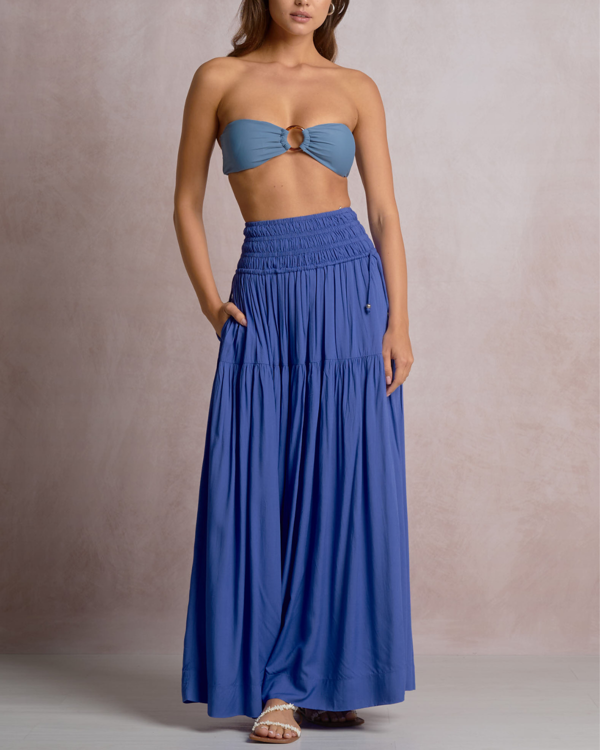 Elan Flowy Maxi Skirt (More Colors Available) - RY4154