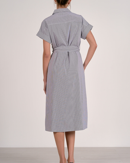 Elan Collar Midi Dress - CS50322