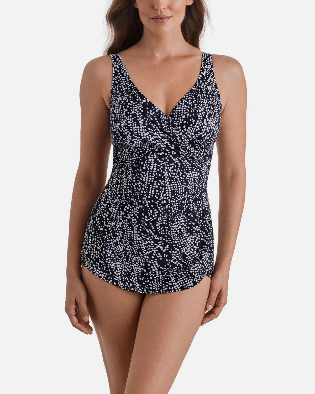 Shape Solver Pebble Beach Cross Over Sarong One Piece - SV260363