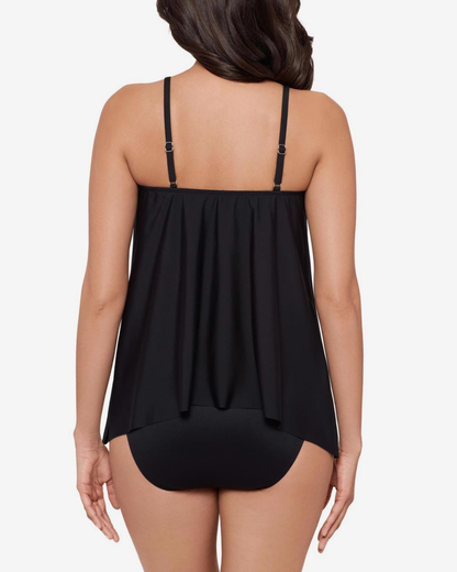 Miraclesuit Ombra Fiore Peephole Tankini Top - 6566860
