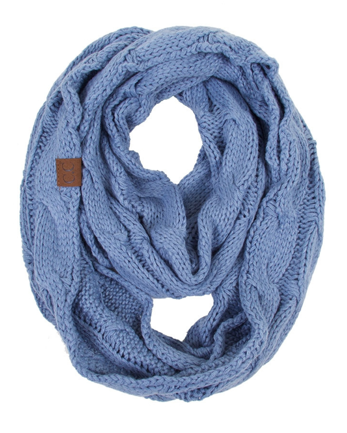C.C. Cable Knit Infinity Scarf (More colors available) - Sf-800