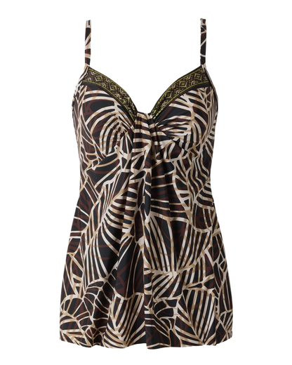 Miraclesuit Let's Be Fronds Marina Tankini Top - 6566425
