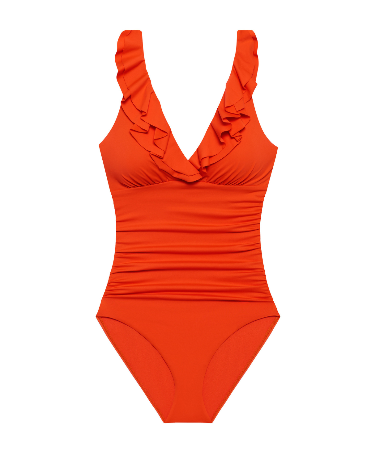Lauren Ralph Lauren Ruffle Surplice One Piece (More Colors Available) - 206010101