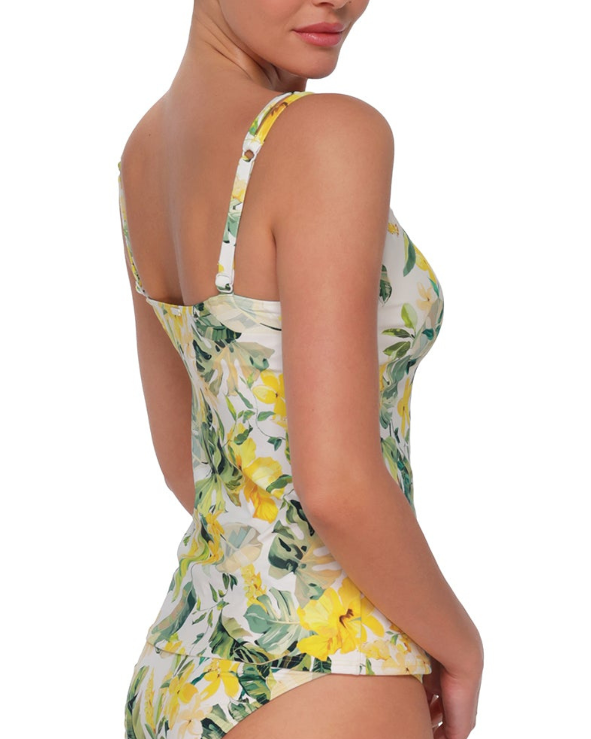 Sunsets Isla Soleil Crepe Taylor D+ Underwire Tankini Top - 75