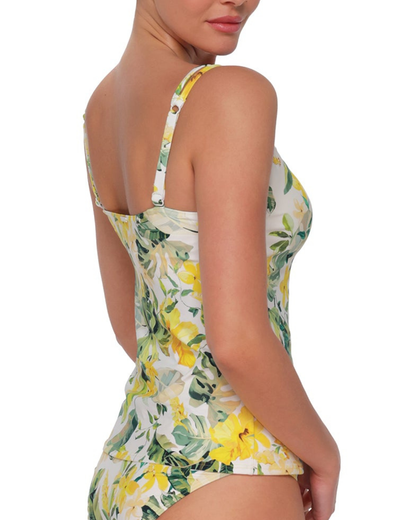 Sunsets Isla Soleil Crepe Taylor D+ Underwire Tankini Top - 75