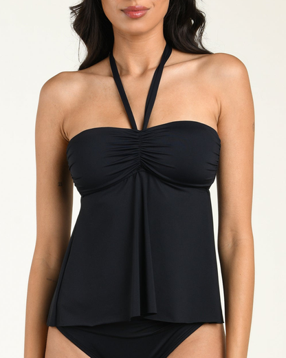 La Blanca Island Goddess Bandeau Tankini Top - LB6ZZ83