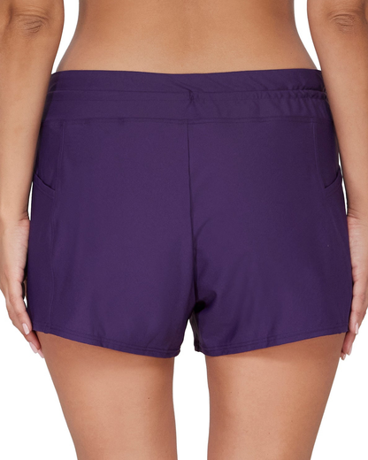 Sunsets Paradise Plum Laguna Swim Short Bottom - 905B