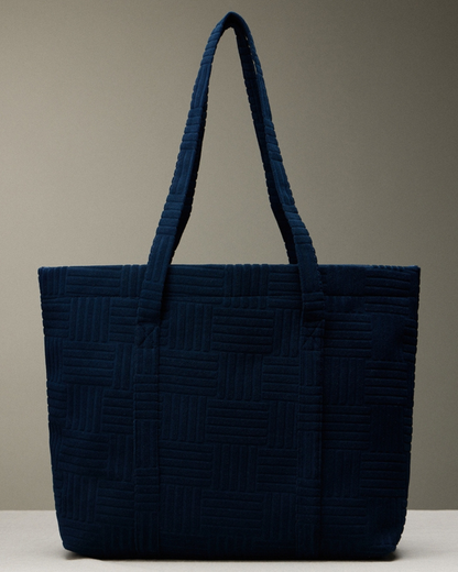 Frem Quilted Tote Bag with Woven Texture (More colors available) - M-5Ag78035
