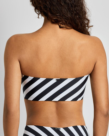 Lauren Ralph Lauren Speed Stripe Longline Bandeau Bikini Top - 20632147