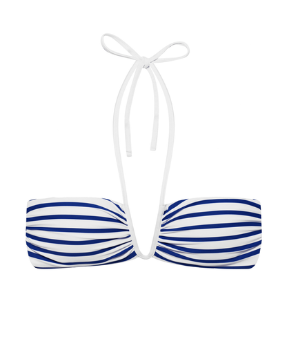 Lauren Ralph Lauren Seaside Stripe Bandeau Underwire Bikini Top - 20641045