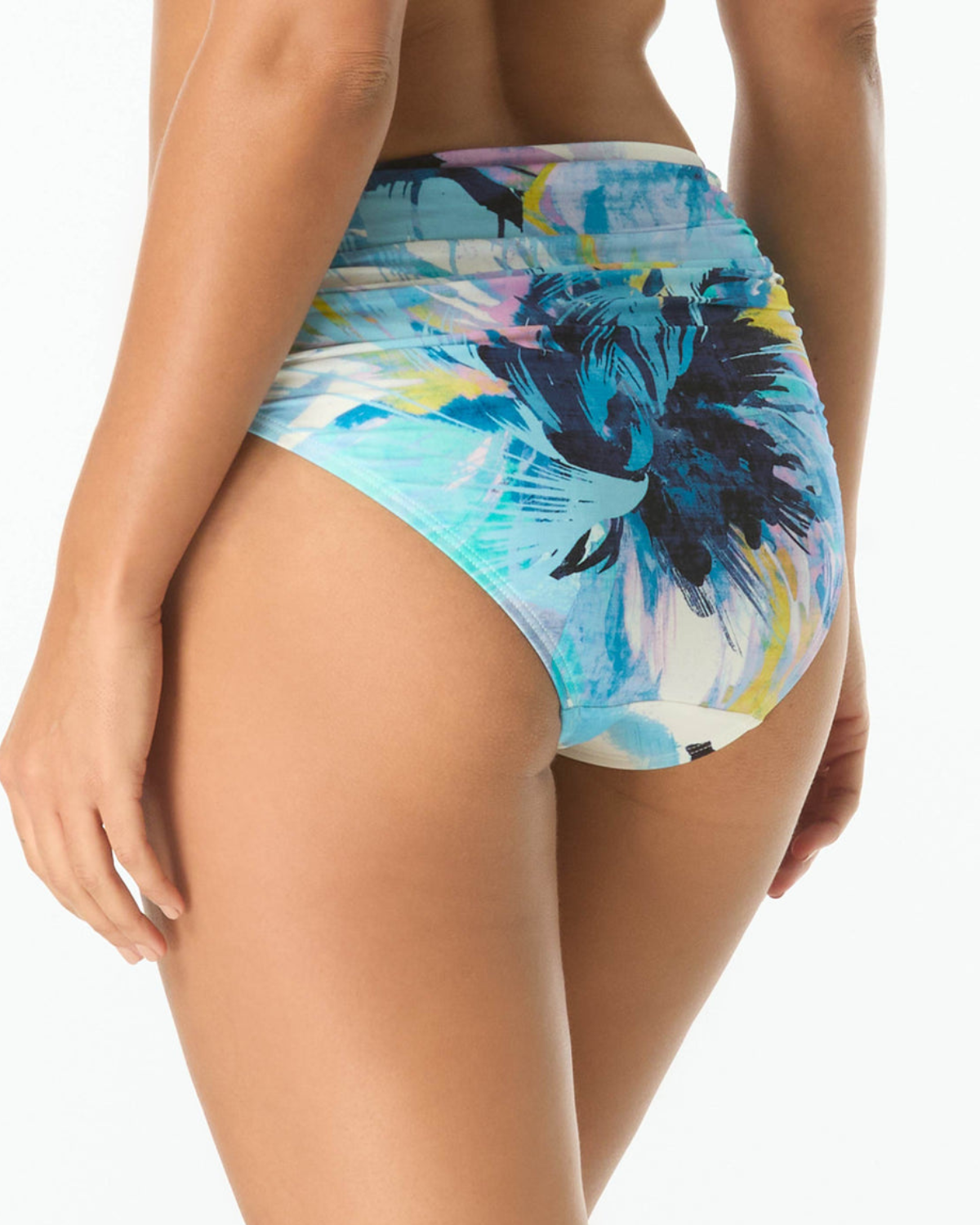 Carmen Marc Valvo Garden Party Shirred Bikini Bottom - C7Y223