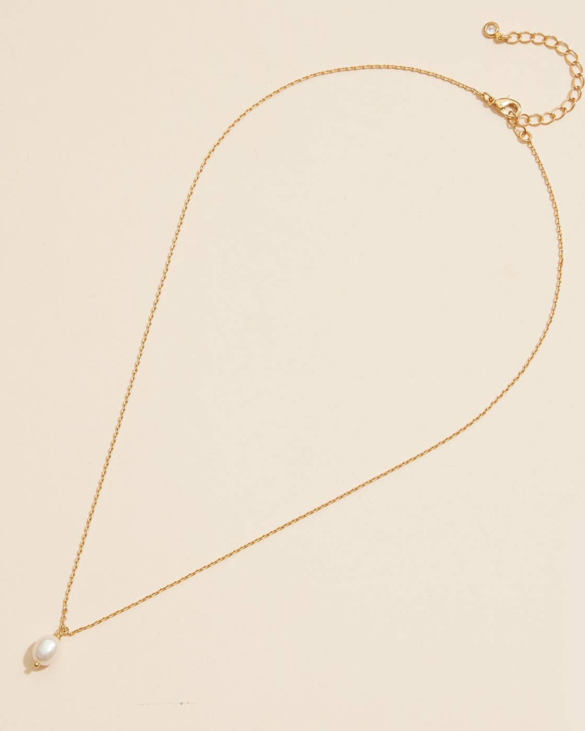 Frem 18K Gold Dipped Pearl Pendant Necklace (More Options Available) - 4DN18005