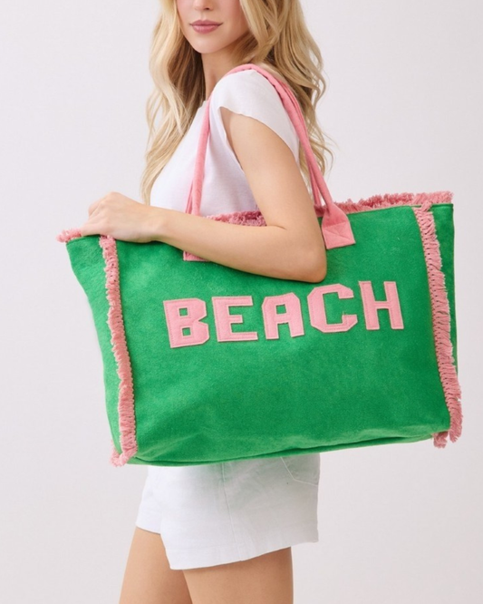 Fame Beach Fringe Tote Bag (More Colors Available) - MB0330
