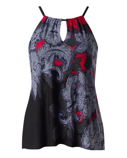 Miraclesuit Steel Magnolias Peephole Tankini Top - 6567160