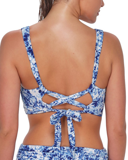 Sunsets Island Ink Rib Elsie Underwire D+ Top - 523