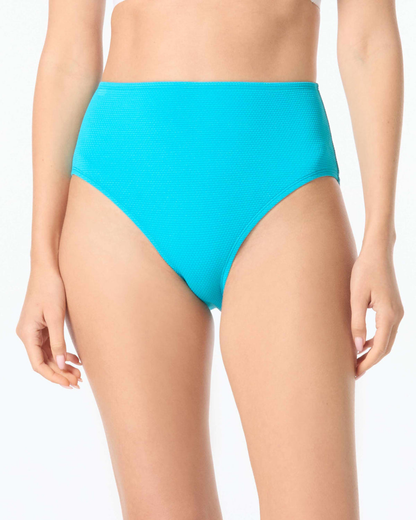 Beach House Pique Solids Emery High Rise Textured Bikini Bottom (More Colors Available) - H51424