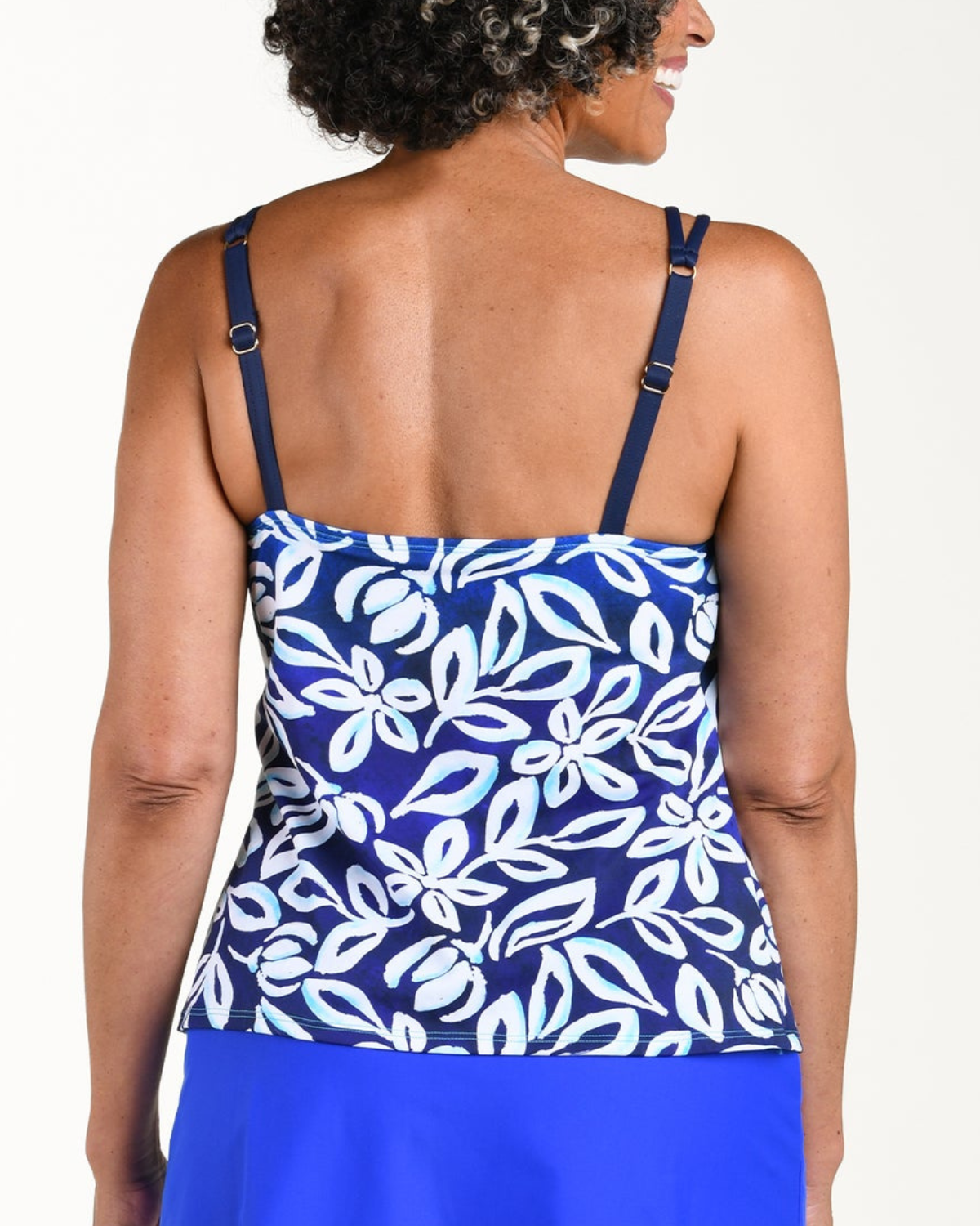 Maxine of Hollywood Into The Lagoon High Neck Underwire Tankini Top - MM6MM60