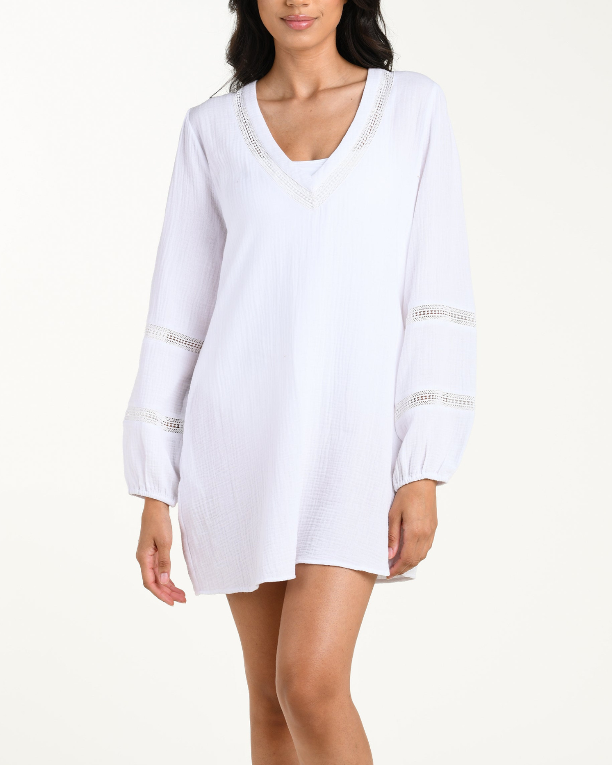 La Blanca Seaside Covers V-Neck Tunic Cover Up - LB6CZ38