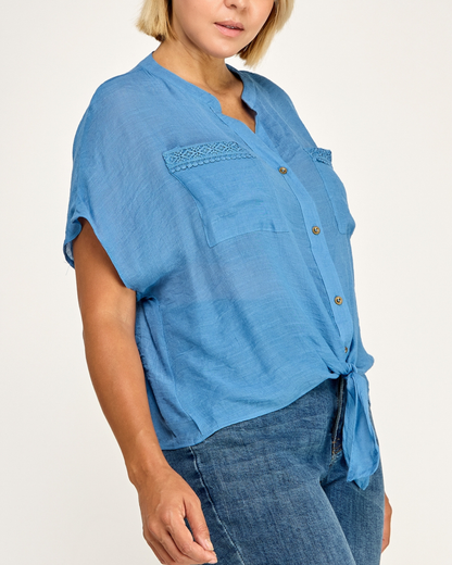 Winslow Plus Size Coastal Charm Blouse - T1036114X