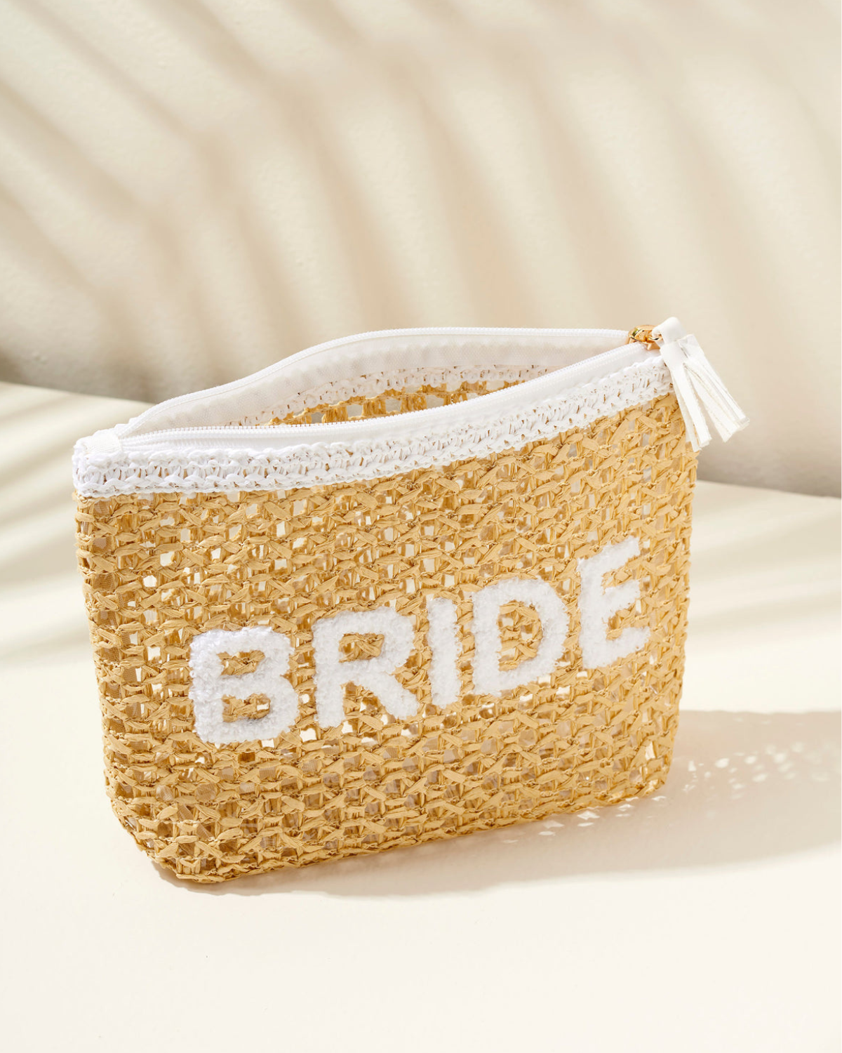 Shiraleah Bride Straw Zip Pouch - 02-02-058