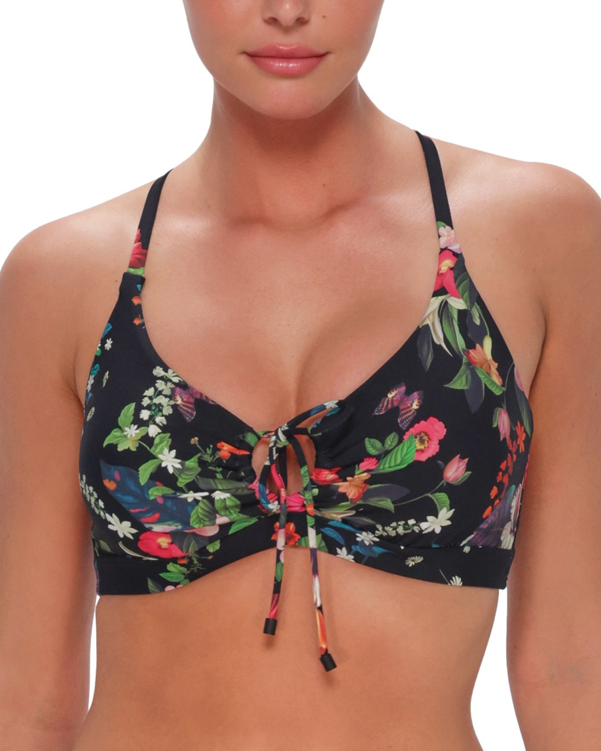 Sunsets Fleur Noire Kauai Keyhole Underwire Bikini Top - 54